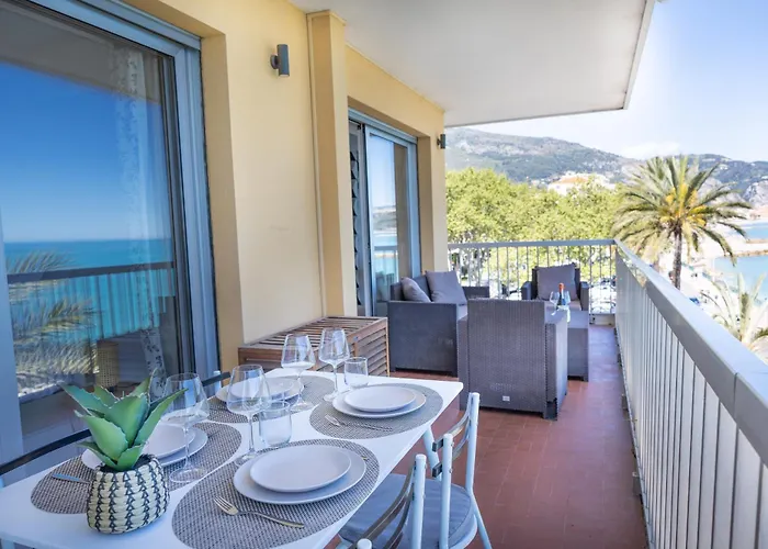Stella Mare-vue Mer-clim-terrasse דירה
