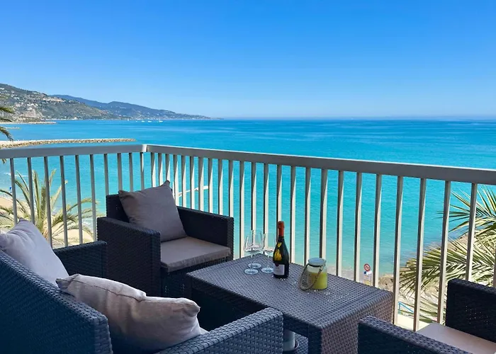 Stella Mare-vue Mer-clim-terrasse Menton